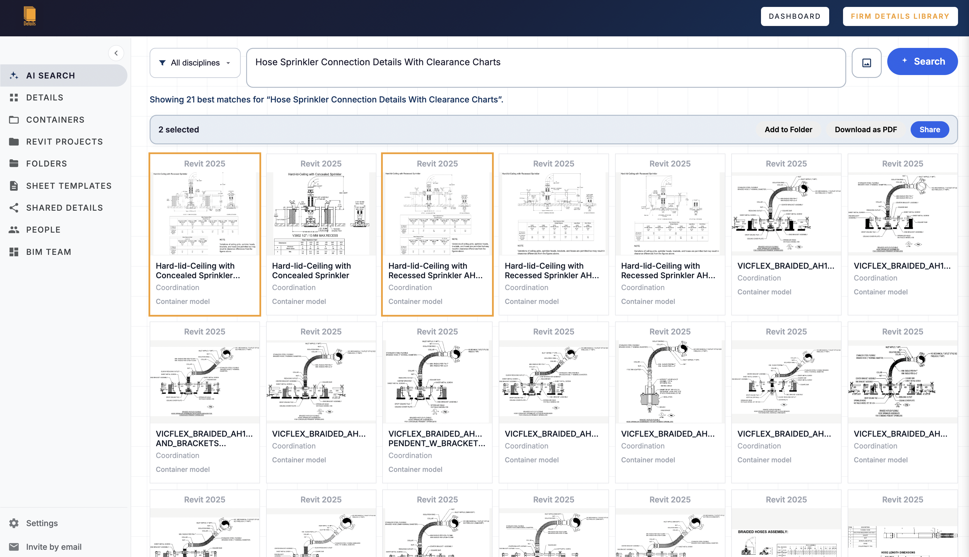 AI search in the Details firm library
