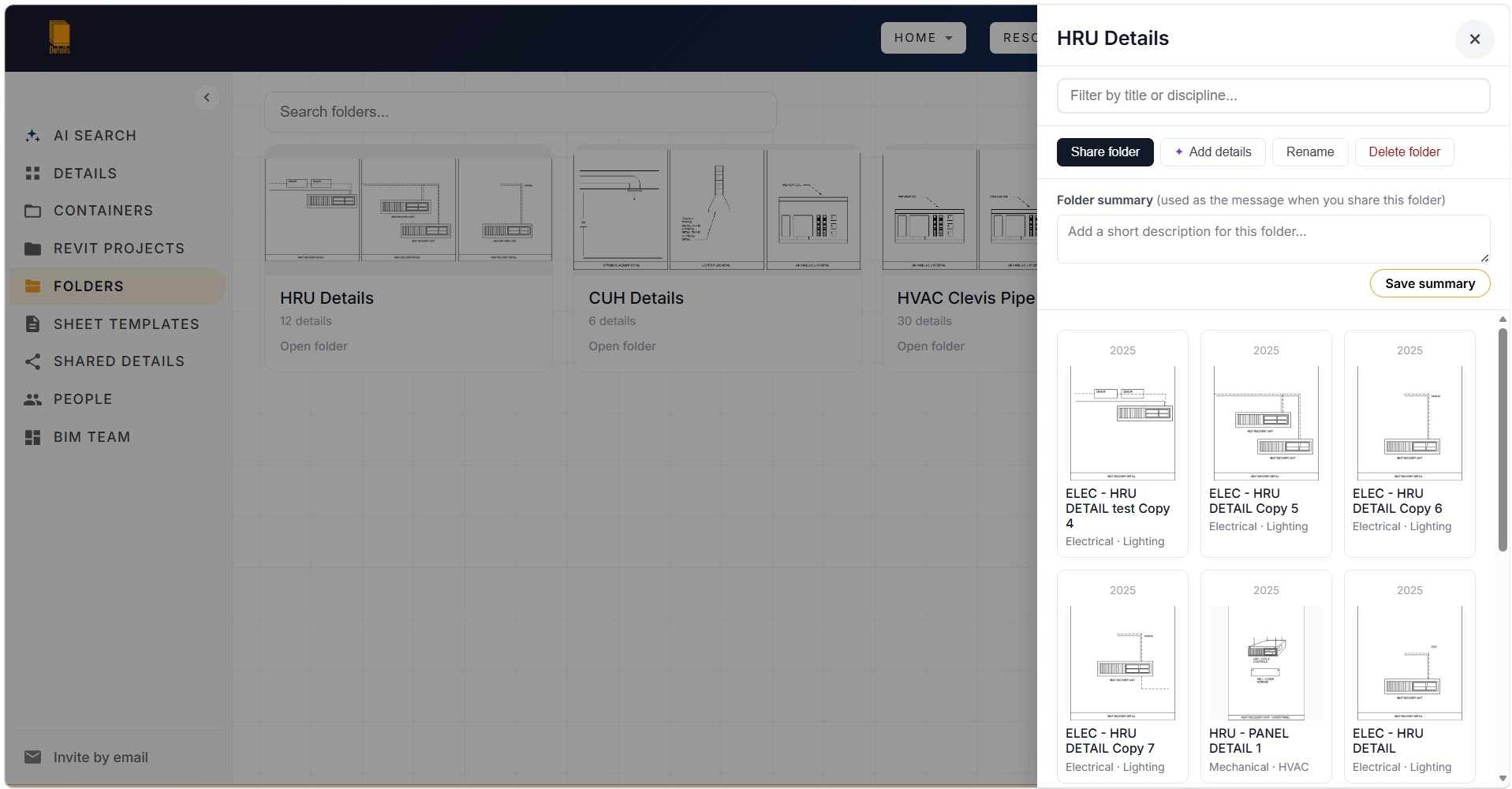 Firm Library folders