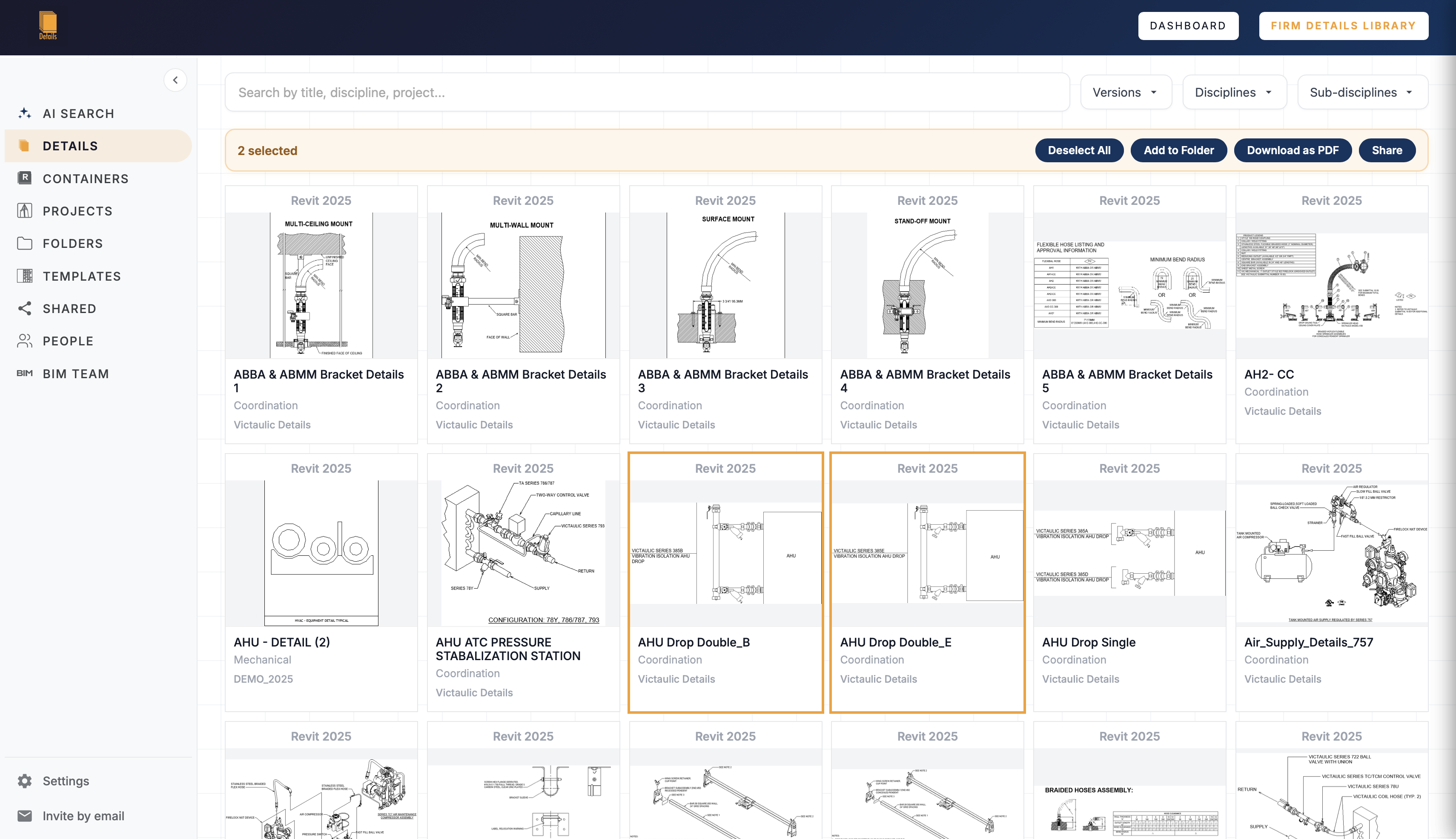 The Details firm library in the browser