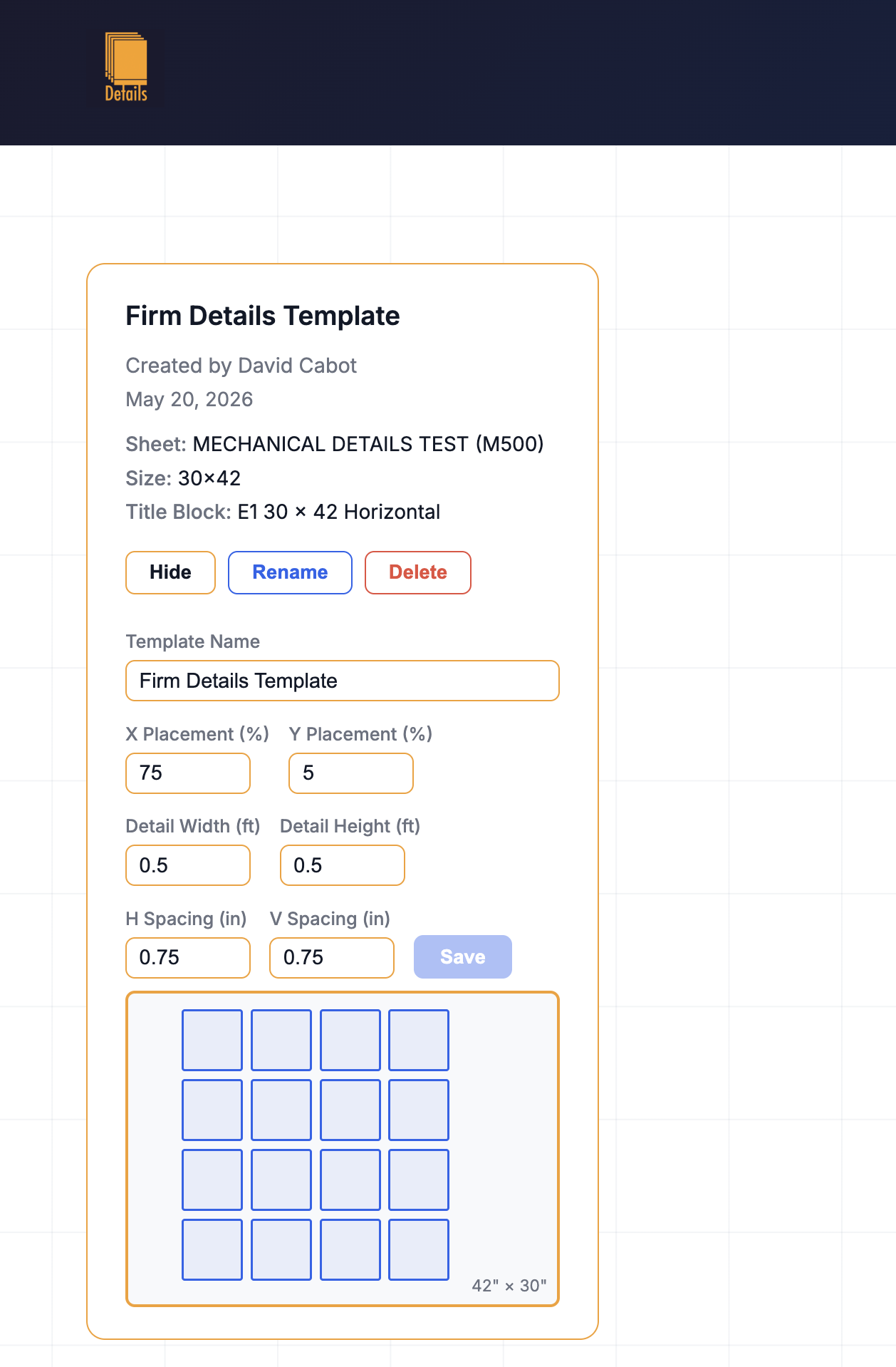 Firm Library — sheet templates for fast deployment