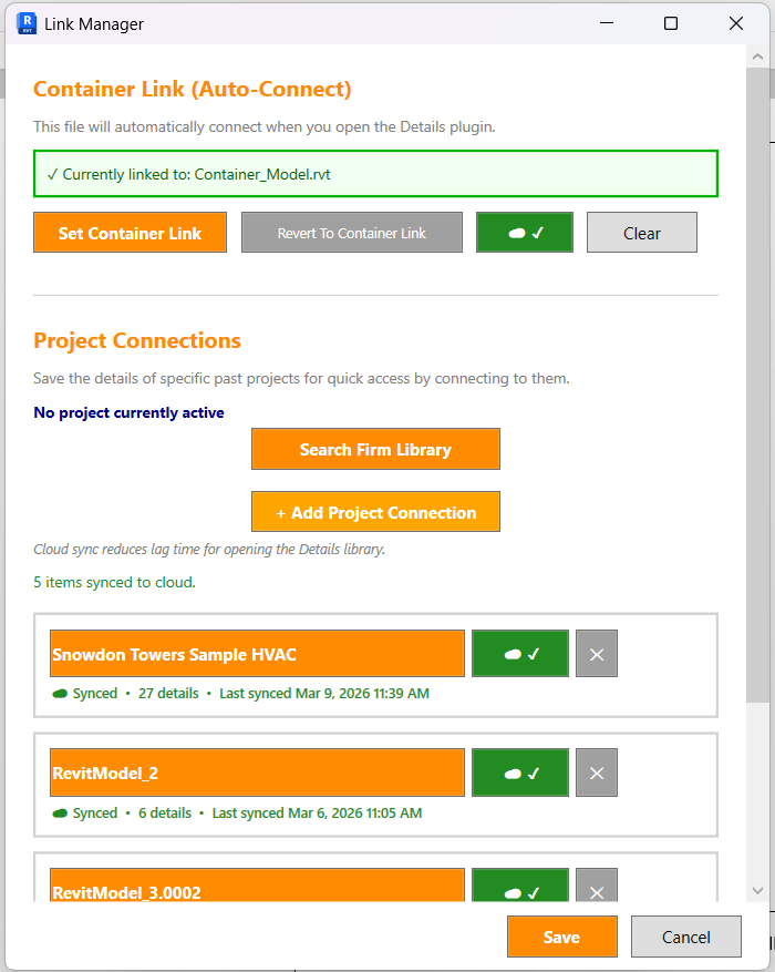 Live links and cloud syncs