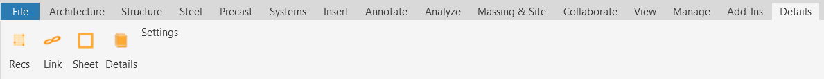 Details Revit Ribbon